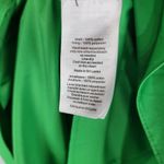 David's Bridal  Green Cotton Satin Mini Strapless Ruched Bridesmaid Dress Size 4 Photo 4