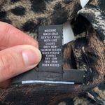 Inc international Y2K Concepts layered mesh leopard long sleeve shirt, size L Photo 5