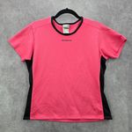 New Balance Pink Black Activewear Short Sleeve Tshirt Top Shirt Medium Photo 0
