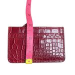 B-low the Belt  Red Snake Print Faux Leather Card Holder Wallet Photo 2