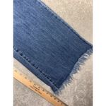 risen patchwork jeans ankle flare raw hem size 32/15 Blue Photo 8