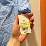 Stars Above  Button Down Blouse Stripe Short Sleeve Collared XS Photo 2