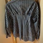 Freedom to change ladies Blue and White Striped Shirt small Photo 2