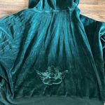 Boys Lie GREEN VELOUR CROPPED HOODIE Photo 2