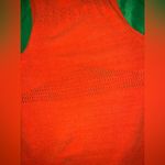 ZARA  Chenille Orange Sleeveless Knit Mini Dress size Large Photo 5