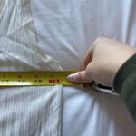 Sandro Paris Womens Size 2 Tank Top Blouse White Striped Viscose Office Business Photo 4