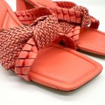 Marc Fisher Women's  Sqaure Toe Slip-on Dress Orange Sandals 8.5 Photo 7