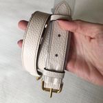 Coach Leather Replacement Strap, NWOT, Brass / Off White Photo 6