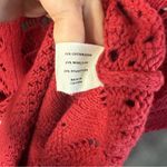 Anthropologie Sparrow women’s red knit cardigan dress size small Photo 3