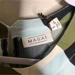 Masai Copen Hagen Brisa Top Womens S Lightweight Multicolored Printed Feminine Green Photo 6