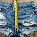 Levi's  501 Womens Cut Off Button Fly High Rise Jean Shorts Distressed Size 28 Photo 5