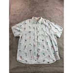 Tommy Bahama Womens XXL Linen Short Sleeve Button Up Shirt Fun Beach Vacation Photo 2