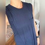 T by Alexander Wang Overlap MIDI Dress Blue Photo 2