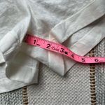 Magaschoni  White 100% Linen Paperbag Shorts Women’s Size Large Photo 3