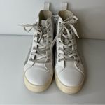 Steve Madden Steven Madden Bondi White Silver Rhinestone High Top Sneaker Womens Sz 7.5 Bride Photo 3
