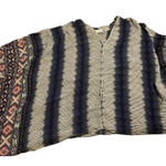 Freeway Apparel Freeway Aztec striped southwestern cowboy festival poncho‎ Photo 0
