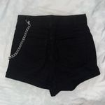 Forever 21 Black Denim Shorts Photo 1