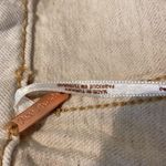 Free People  Off-White Denim Paper Bag Mini Skirt Size 2 Photo 3