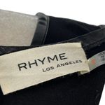 Rhyme Los Angeles Colorblock Grey and Black Skater Sleeveless Midi Dress Small Photo 7