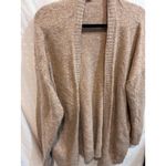American Eagle Cozy Knit Open Front Cardigan Taupe Heathered Size S P Tan Photo 2