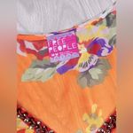 Free People  Women’s Floral Sheer Beaded V-Neck Top Photo 5