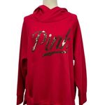 PINK - Victoria's Secret Victoria's Secret PINK Red Sequin hoodie Size M Photo 0