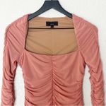 Michael Costello  X Revolve Franky Mini Dress Mauve‎ Pink Ruched Size L Photo 2