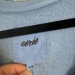Aerie Light Blue Lace Up Oversized Cozy Sweater Size Med NWOT Photo 2