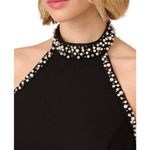 Adrianna Papell Jumpsuit Wide Leg Size 10 Petite Embellished in Black NEW Photo 4