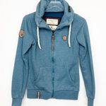 Naketano  The Poets Choice Women's Blue Full Zip Sweatshirt Jacket S Photo 0