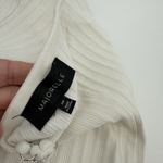 Majorelle Tammie White Ribbed Bodysuit One Shoulder Classic Size XXS Photo 5