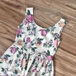 TACH x ANTHROPOLOGIE | Marita Linen Dress Floral Midi Dress Cottagcore | Small Pink Photo 3