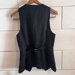 Reformation  Black Linen Aspen Vest. Size 2. New With Tags. Photo 5