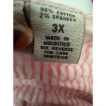 Vermont Country Store Pink Striped Seersucker Shift Dress 3X Lace Trim Beach Photo 7