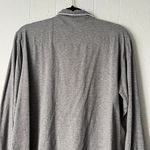 Cotton Sleep Shirt Womens Large Breathable Stretch Relaxed Loungewear Neutral Gray Photo 5