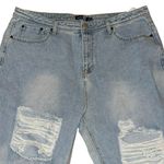 Boohoo Light Wash Destroyed Boyfriend Jeans Photo 3