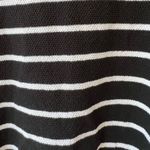 Ralph Lauren Lauren Rare Black & White Striped Cold Shoulder Sweater Size Medium Photo 8