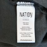 Nation Ltd Dress Women Small Black Maxi Pima Cotton Tier Circle Whimsigoth Light Photo 3