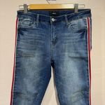 Vervet Ankle Skinny Jeans Red and White Stripes Size 28 Photo 1