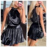 Ramy Brook ellin velvet dress black Medium Photo 1