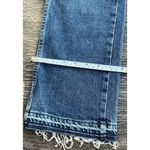 AMO Denim Chloe Crop Pant in Crush Size 27 Bella Crop High Rise Straight Ankle Blue Photo 6