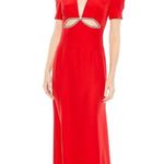 Mac Duggal NWT $458 Cutout Column Gown in Red #2630 size 12 Photo 0