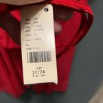 Cacique NEW  lane bryant red and black lace roses babydoll with thong Photo 6