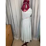 nightgown satin lace vintage sheer 1950s Blue Size M Photo 7