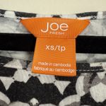 Joe Fresh Blouse Women XSmall Geometric Kaleidoscope Modern Stretchy Casual Soft Photo 1