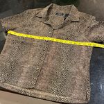 Crazy Horse Liz Claiborne Patterned Woman’s Button Down Shirt Brown Photo 5