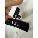 Lulus NWT Elegant Confidence White Satin Flutter Sleeve Cutout Maxi Dress Size M Photo 9