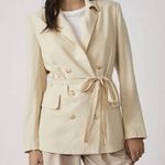 Free People  Women's Cream Double-Breasted Jacket NWOT size XS Photo 5