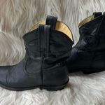 Vintage Style Black Leather Cowboy Boots from Southern Sole size 6 Photo 4