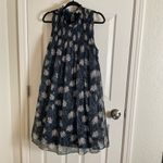 Joie  Navy Blue Baltic Floral Mini Chiffon Dress Sleeveless Boho size X-Large Photo 1